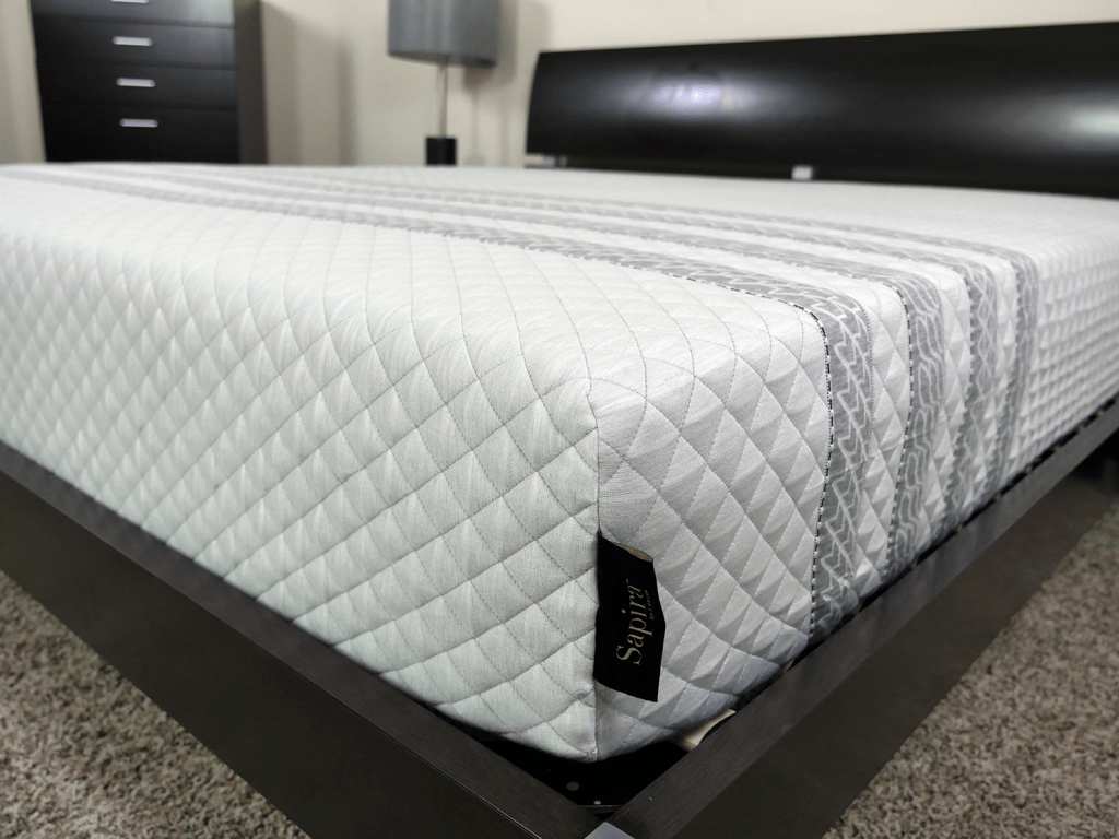 Close up shot of the Sapira mattress cover