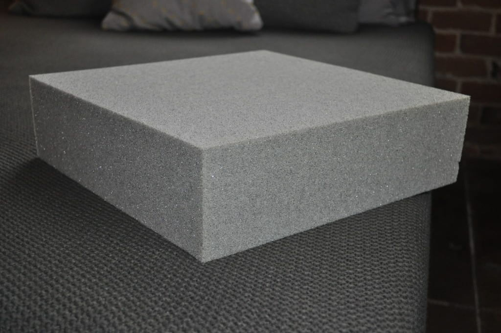 Block of the custom Tuft & Needle foam