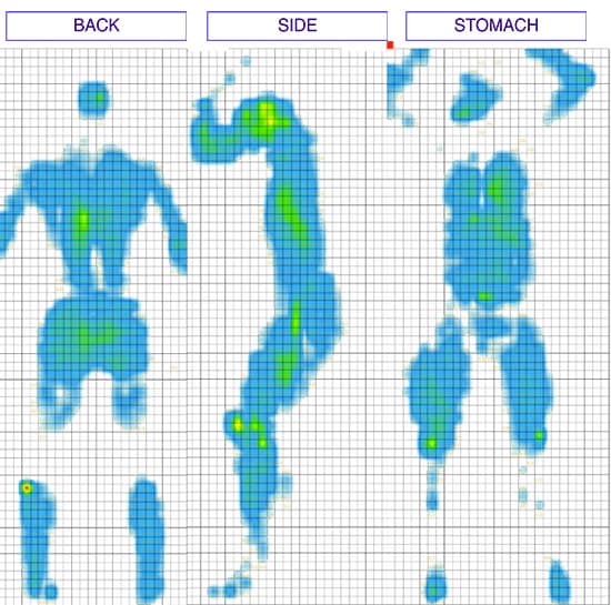 4Sleep Mattress Pressure Map