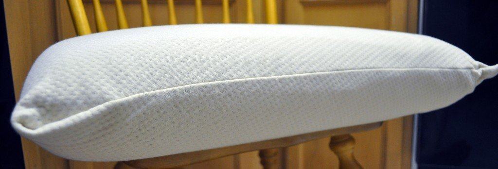 Side view of the Naturepedic organic latex pillow