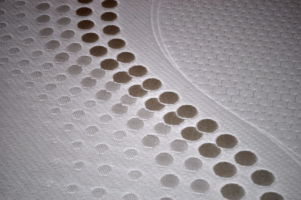 Close up of the Americana mattress cover
