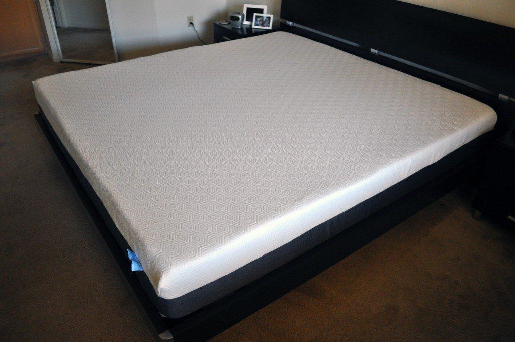 Bear mattress, angled view