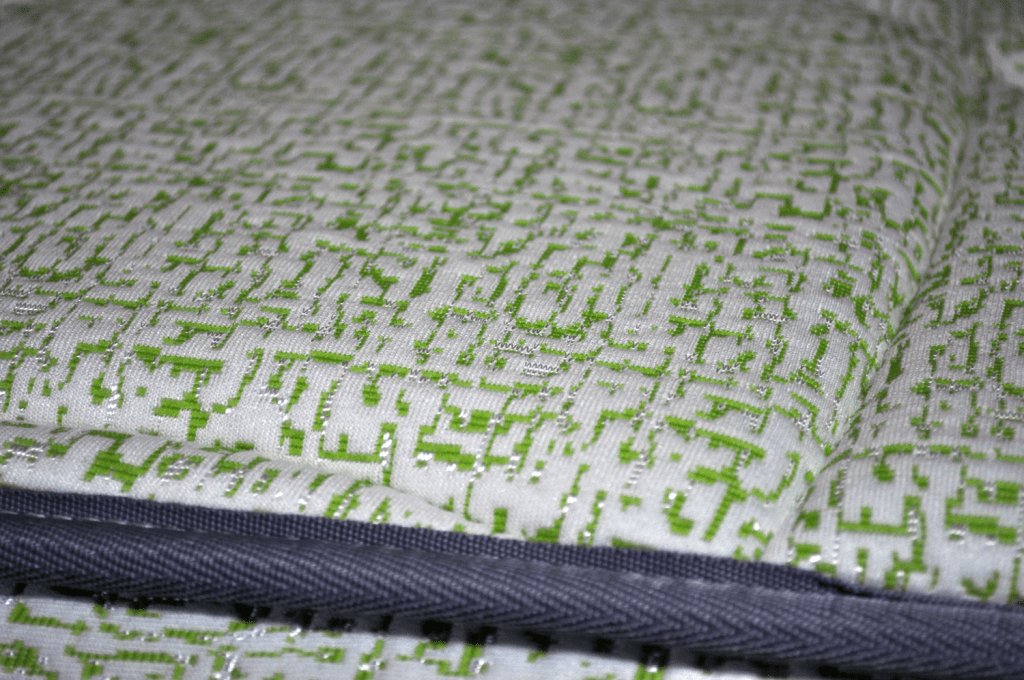 Close up shot of the Lucid mattress cover (top piece of fabric)