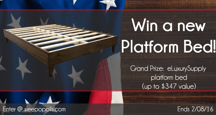 eluxury supply platform bed giveaway