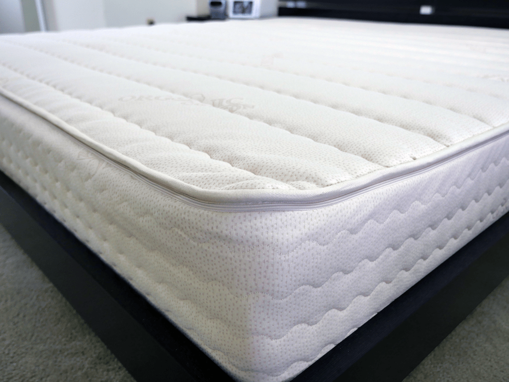 plushbeds botanical bliss mattress close up shot