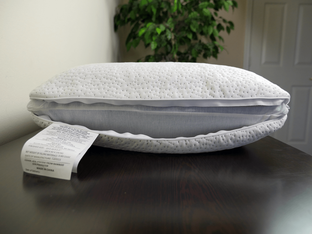 Traditional Memory Gel pillow construction