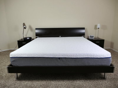 NovosBed mattress on a King size platform bed