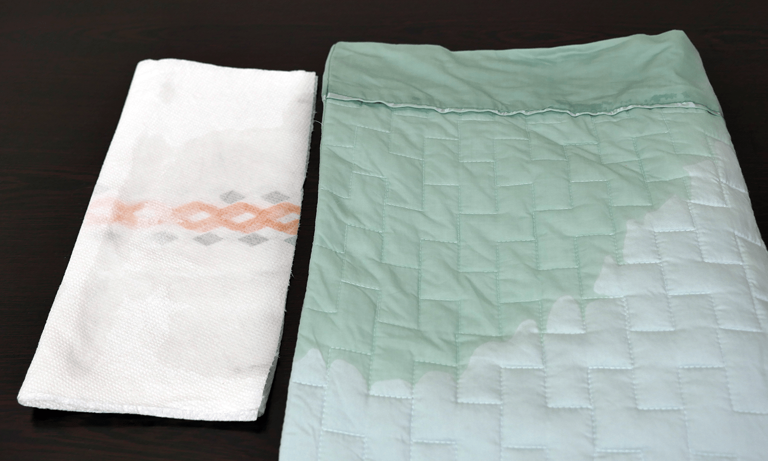 DreamFit sheets color test - zero color transfer