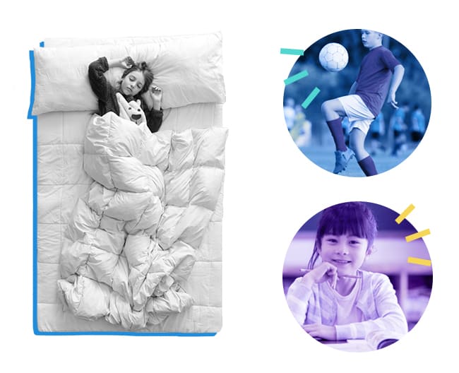 Kids Guide graphic healthy sleep