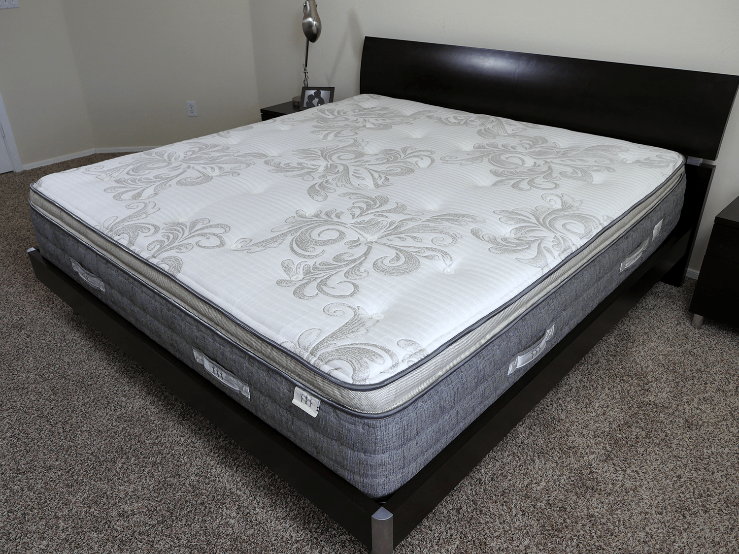 Angled view of the Sequoia mattress