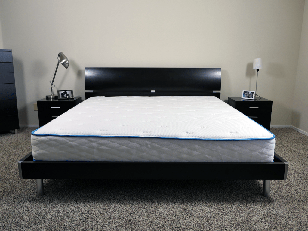 king mattress and platform