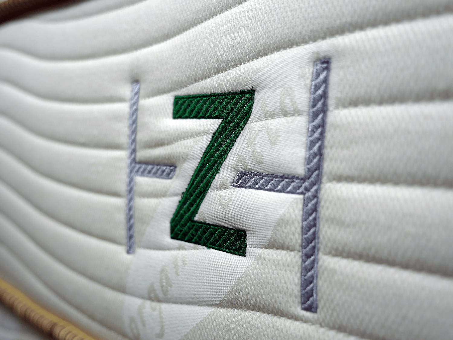 ZenHaven mattress logo stitched into a side panel