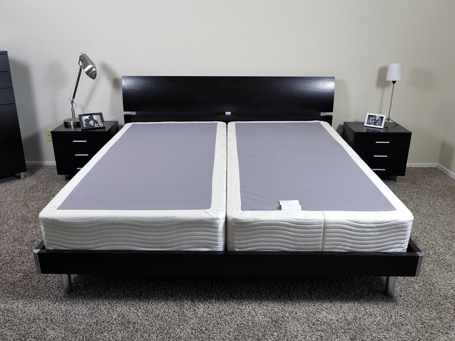 king mattress two piece box spring set