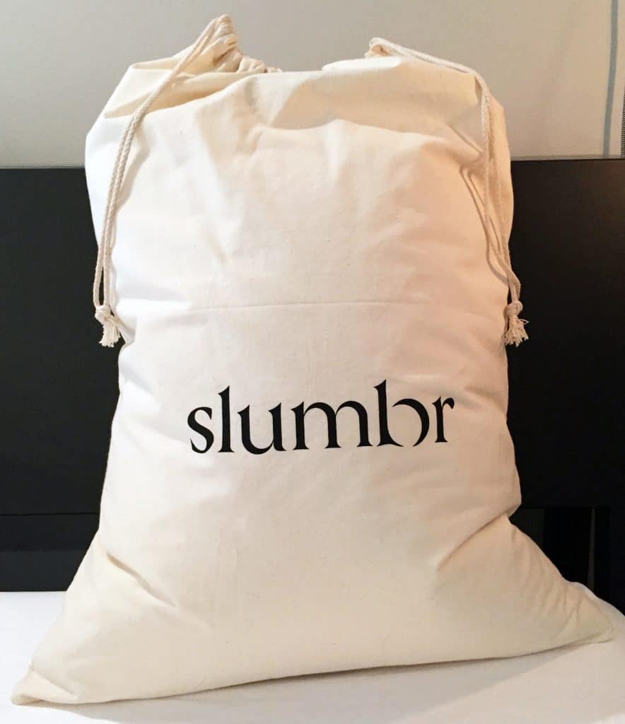 New Slumbr pillow bag packaging