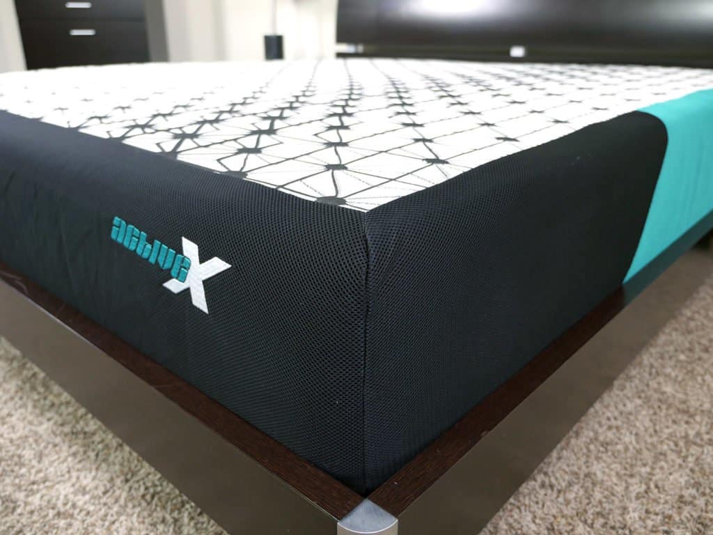 Close up shot of the ActiveX mattress cover