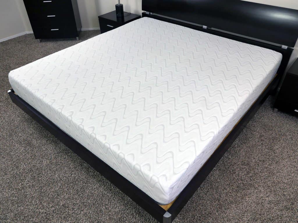 Angled view of the Love & Sleep mattress