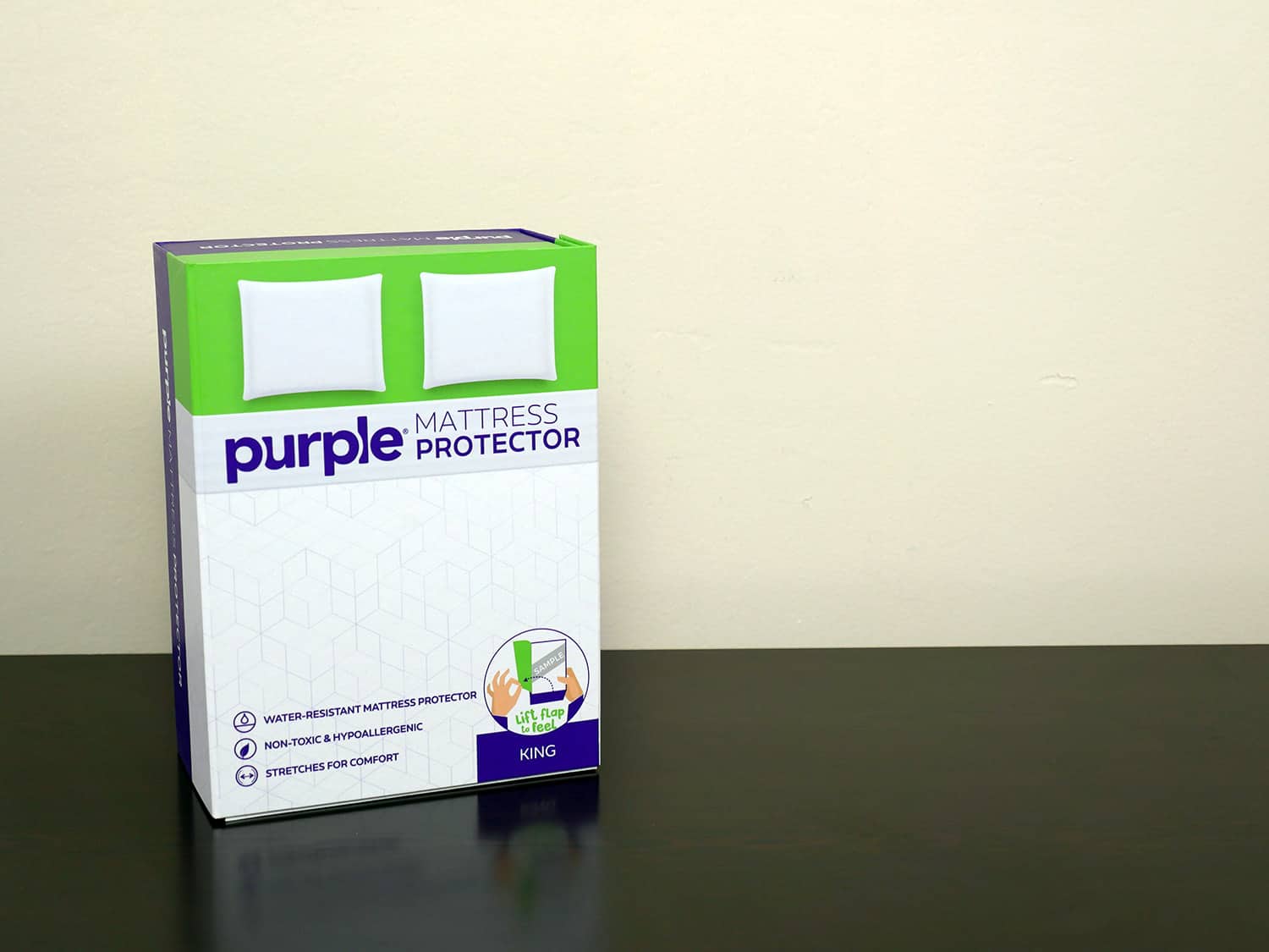 Purple on sale mattress cover