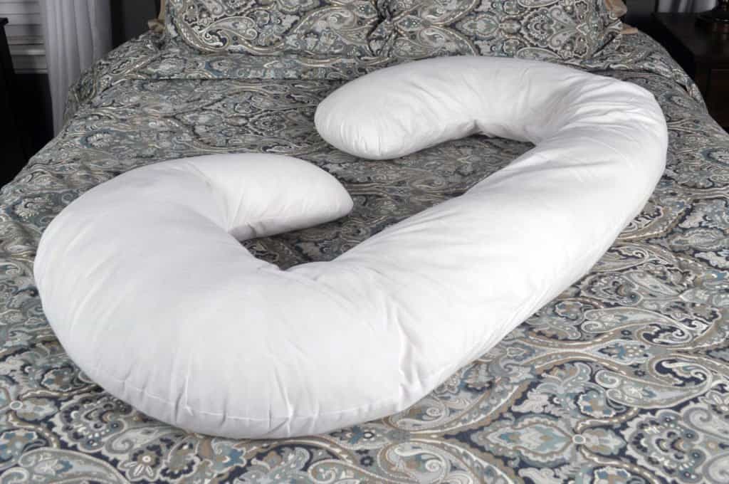 Snoogle pillow, without the cover on