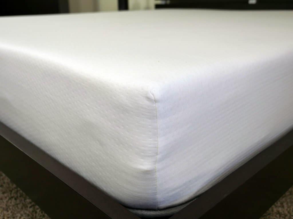 Close up shot of the Eight sleep mattress cover