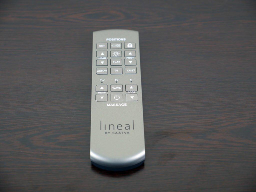 Close up shot of the Lineal remote