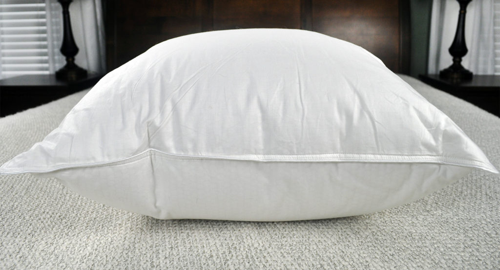 slumber cloud cirrus duck down pillow review side