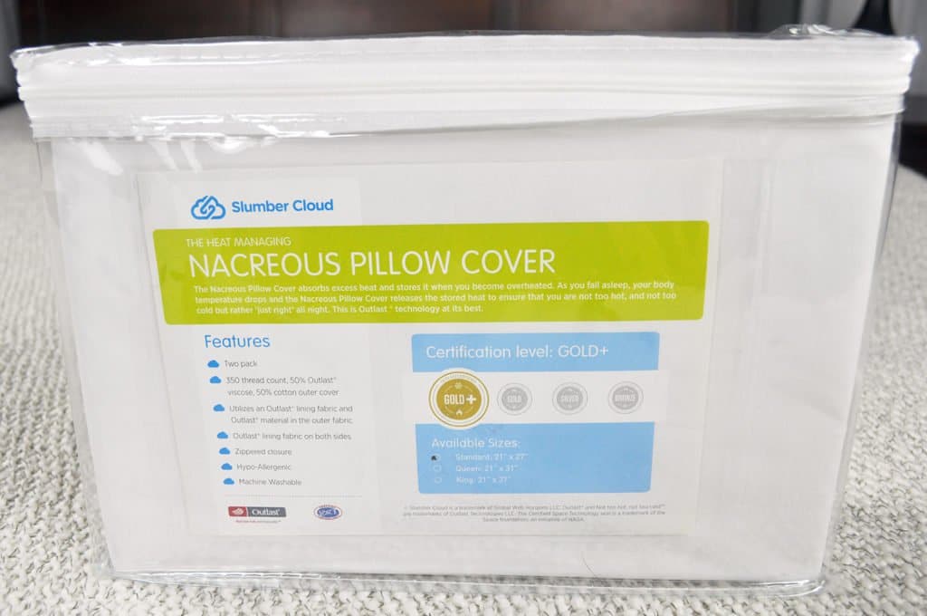 slumber cloud nacreous pillow cover review