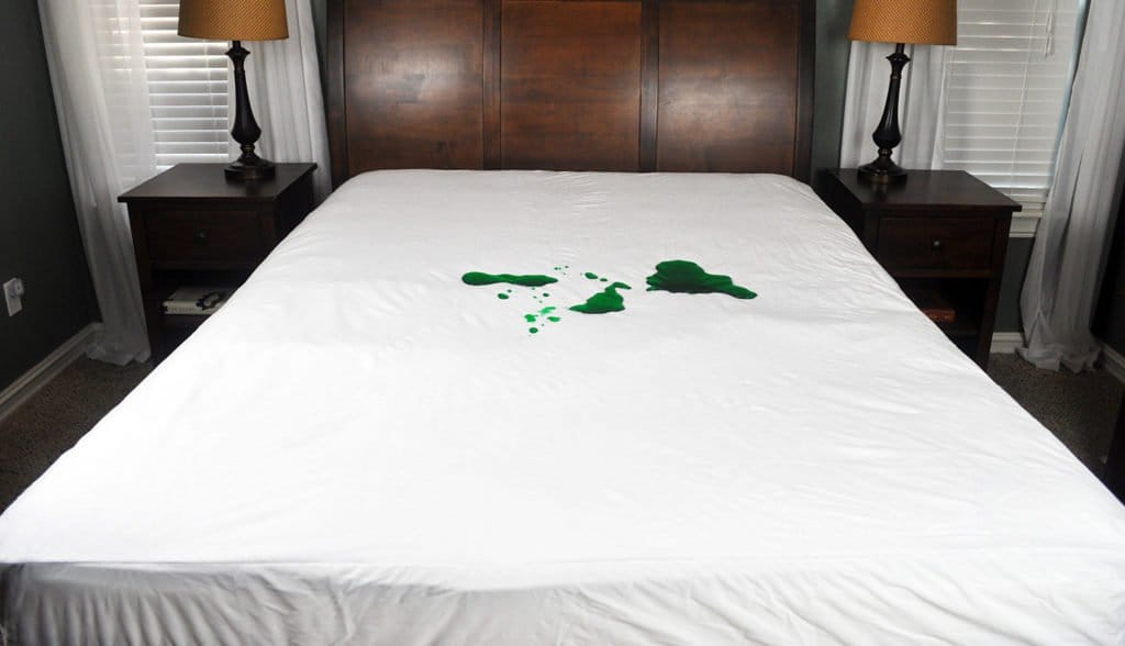 bedical care mattress protector 2 minute spill test