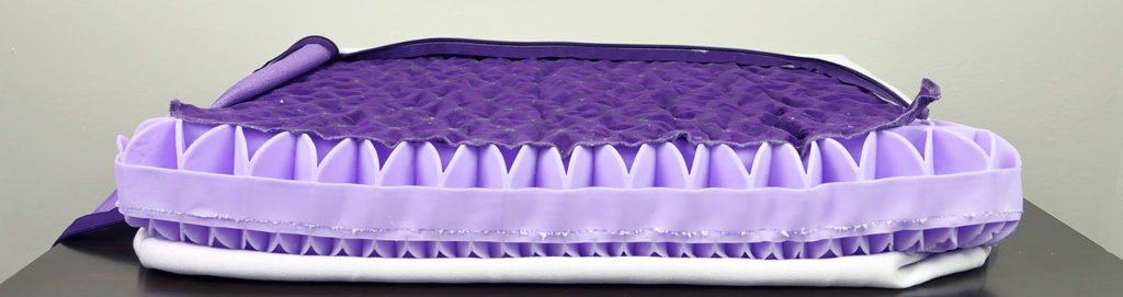 Exposed shot of the interior of the Purple pillow