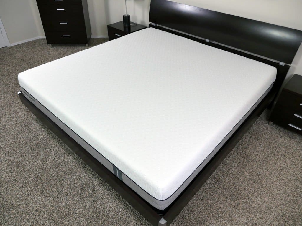 Tempurpedic Legacy mattress on bed frame