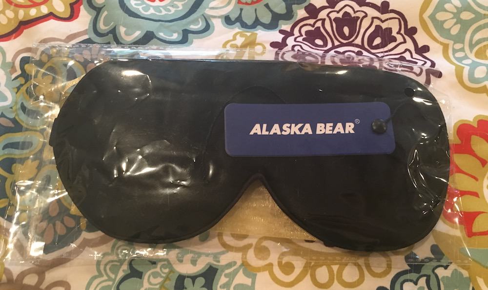  Alaska Bear Sleep Mask Silk Eye Cover with Contoured Padding  for Pressure-Free Comfort - Upgrade Over Thin Flat Shades (Black) : Health  & Household