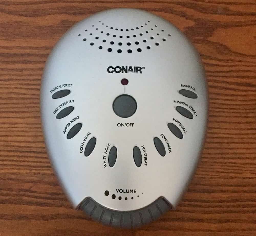 Conair Sound Therapy Sound Machine Top