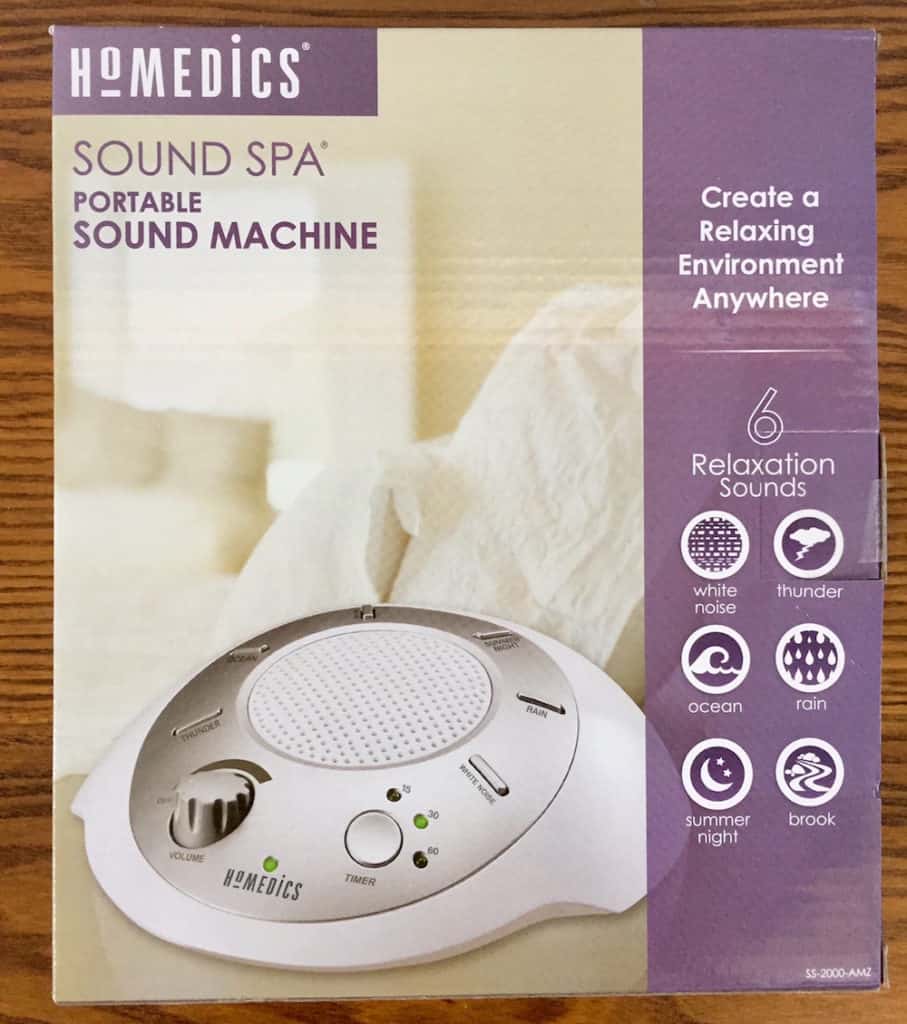 Homedics Sound Spa Packaging