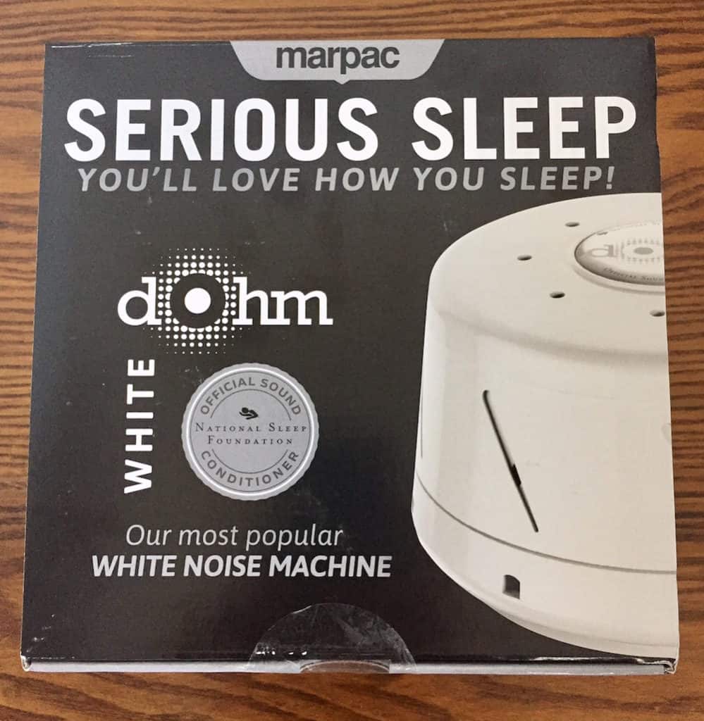 Marpac Dohm Serious Sleep Sound Machine Package