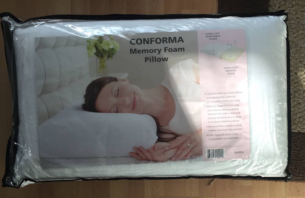 Conforma Memory Foam Pillow Package