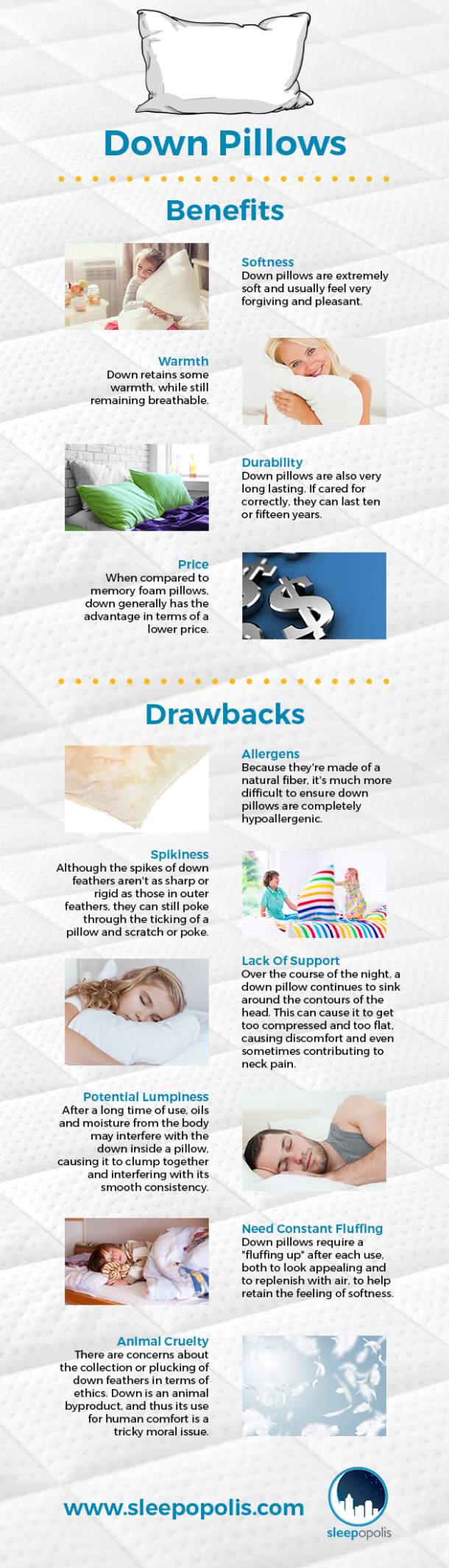 Memory Foam vs Down Pillow What's the Difference?