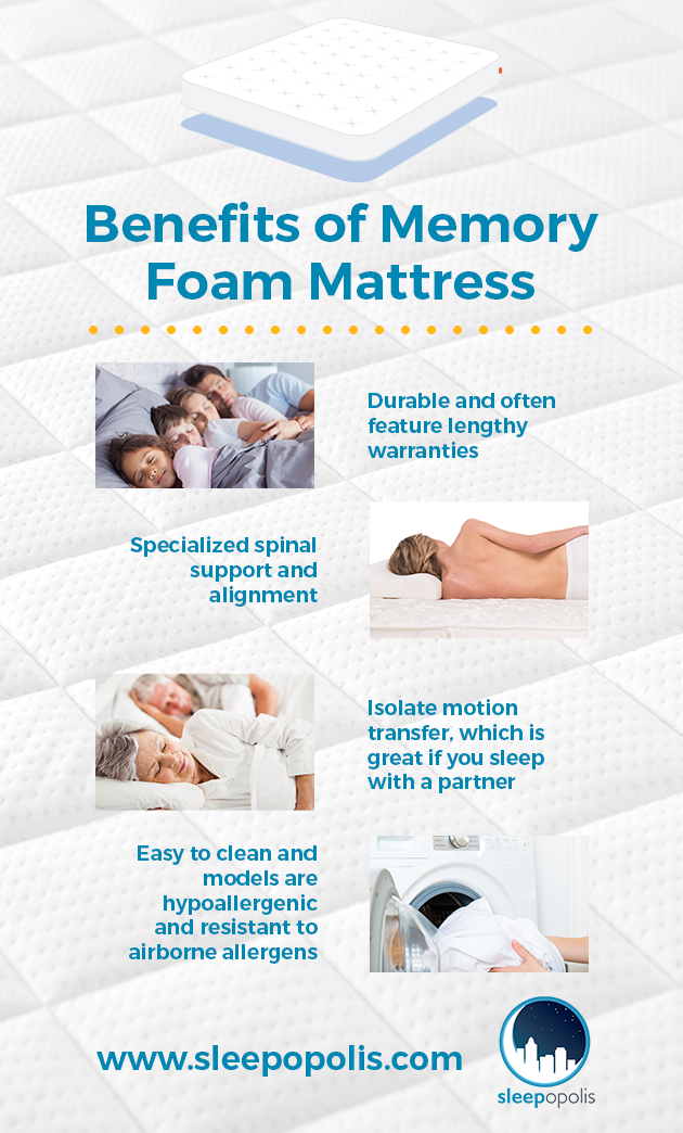 8 Benefits of a Memory Foam Mattress