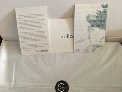 cloudten unboxing with inserts