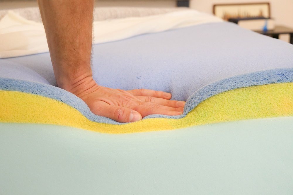 memory foam mattress sinking in middle