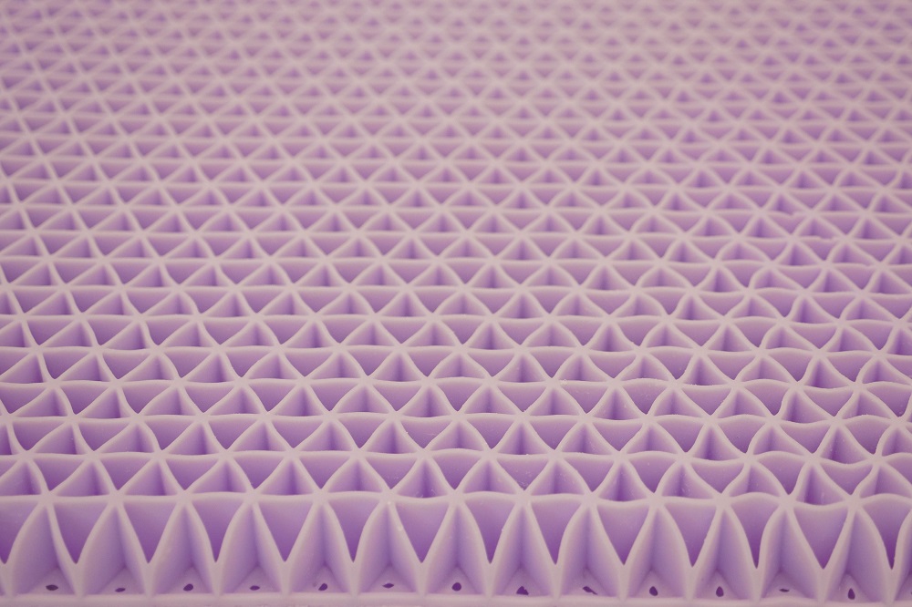purple pillow sample
