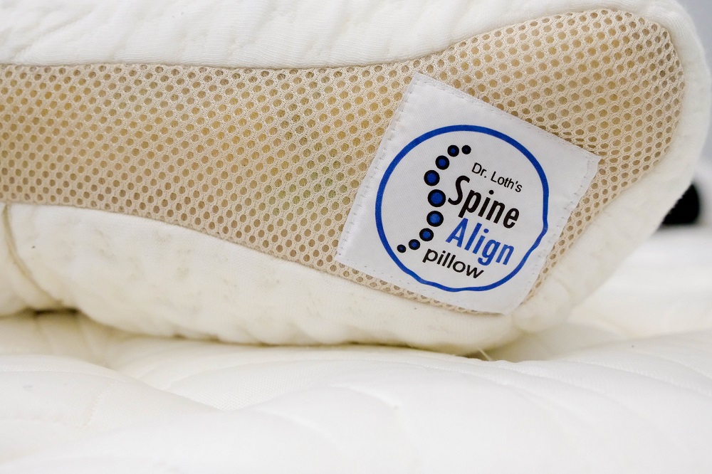 SpineAlign Pillow tag
