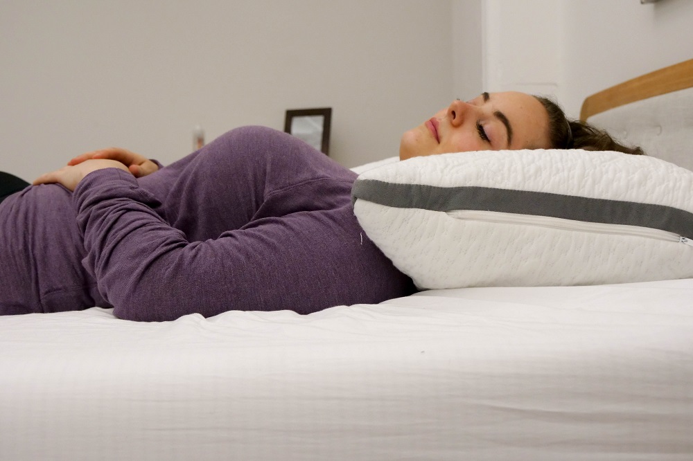 Side Sleeper Easy Breather Pillow | Adjustable Crescent-Shaped Pillow