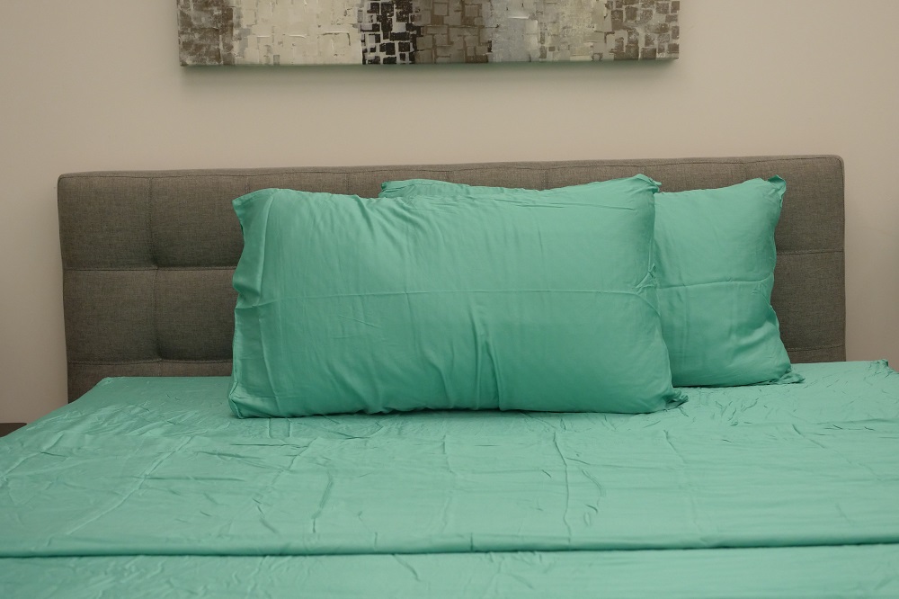 hotel comfort Luxury green brand new bamboo fibers bed sheet set 