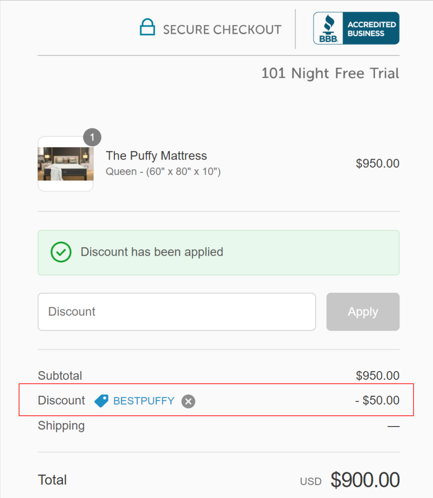 Puffy mattress coupon codes