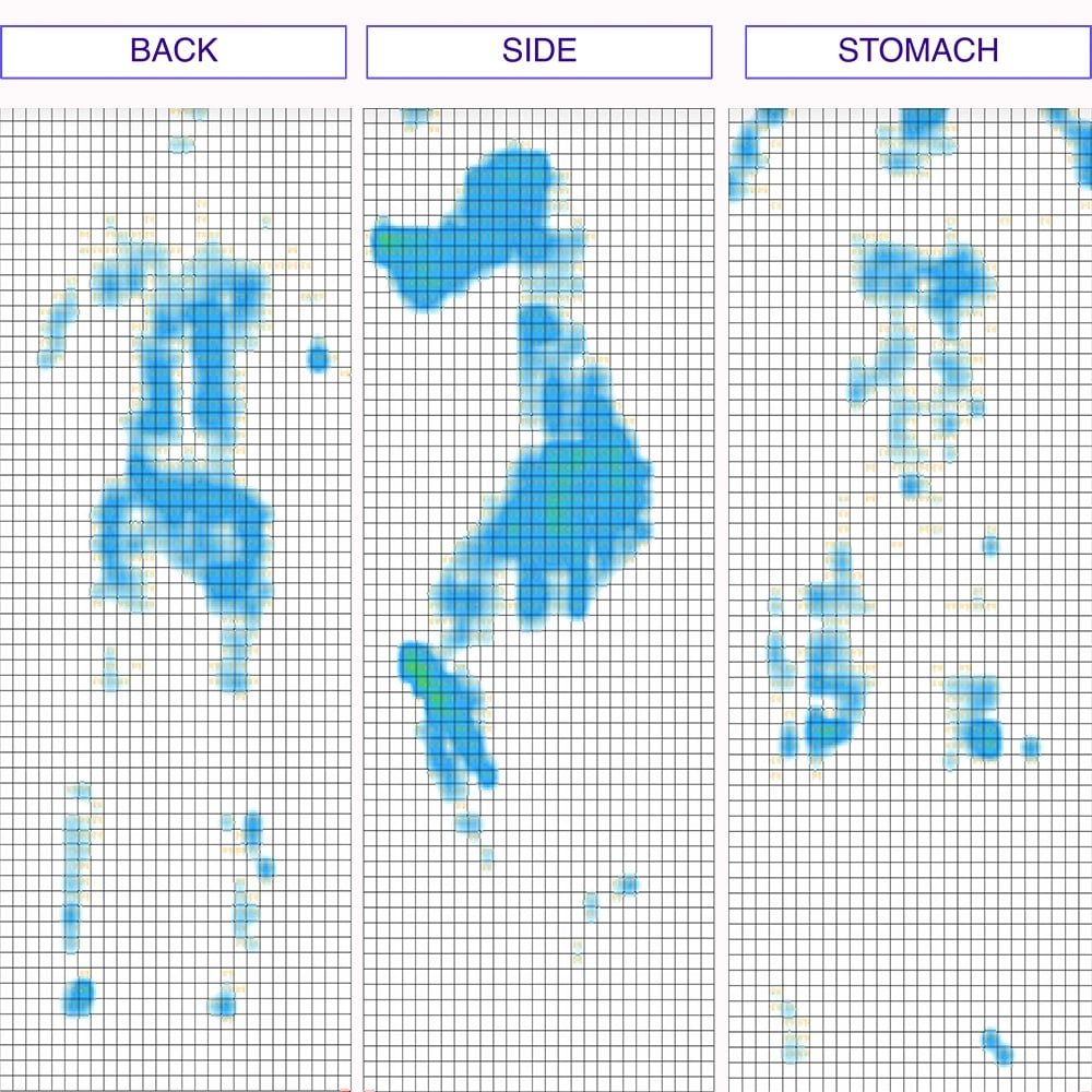 Snuggle-Pedic Pressure Map