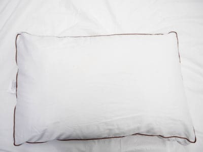 The Saatva latex pillow.