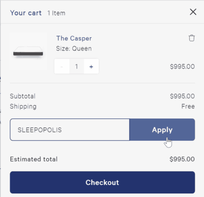 100 Casper And 200 Casper Wave Mattress Discount Promo Code