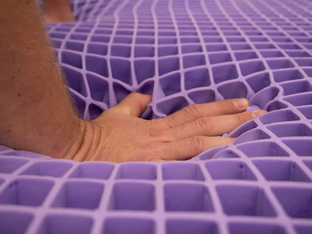 returned purple mattress for tuft and needle