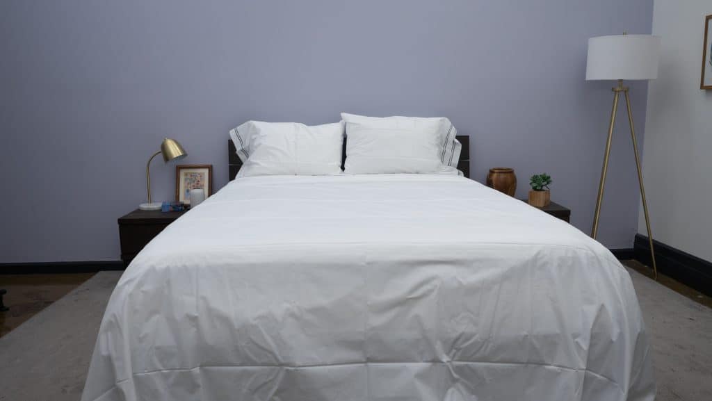 Frette Sheets on a bed