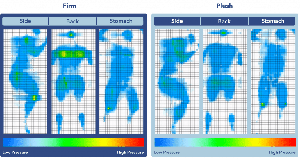 Zenhaven mattress pressure map