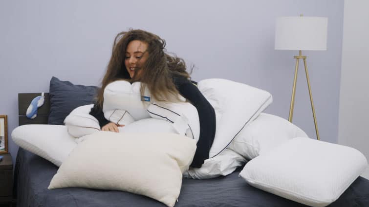 What Should You Do With Your Bed's Throw Pillows When You Sleep?